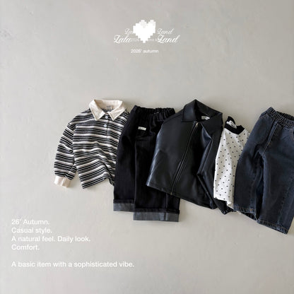 [PRE-ORDER] Pigment Stripe Collar T-Shirts