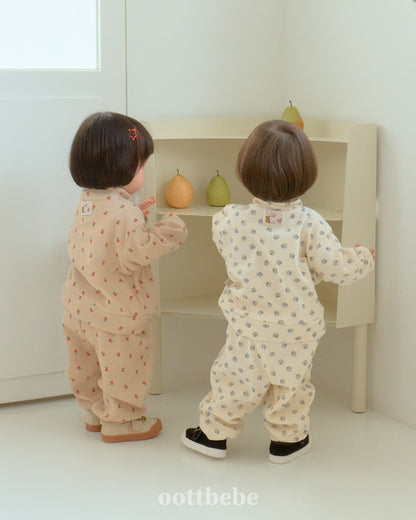 [PRE-ORDER] Sweet Waffle Anorak Top Bottom Set