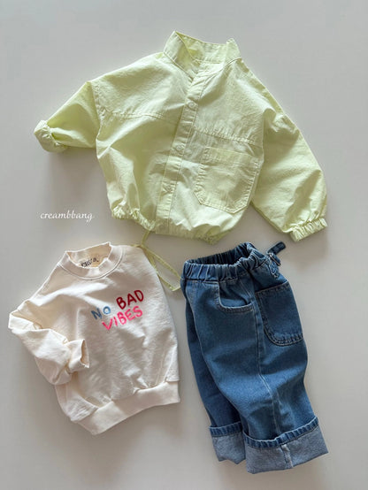 Oversized Buckle Denim Pants