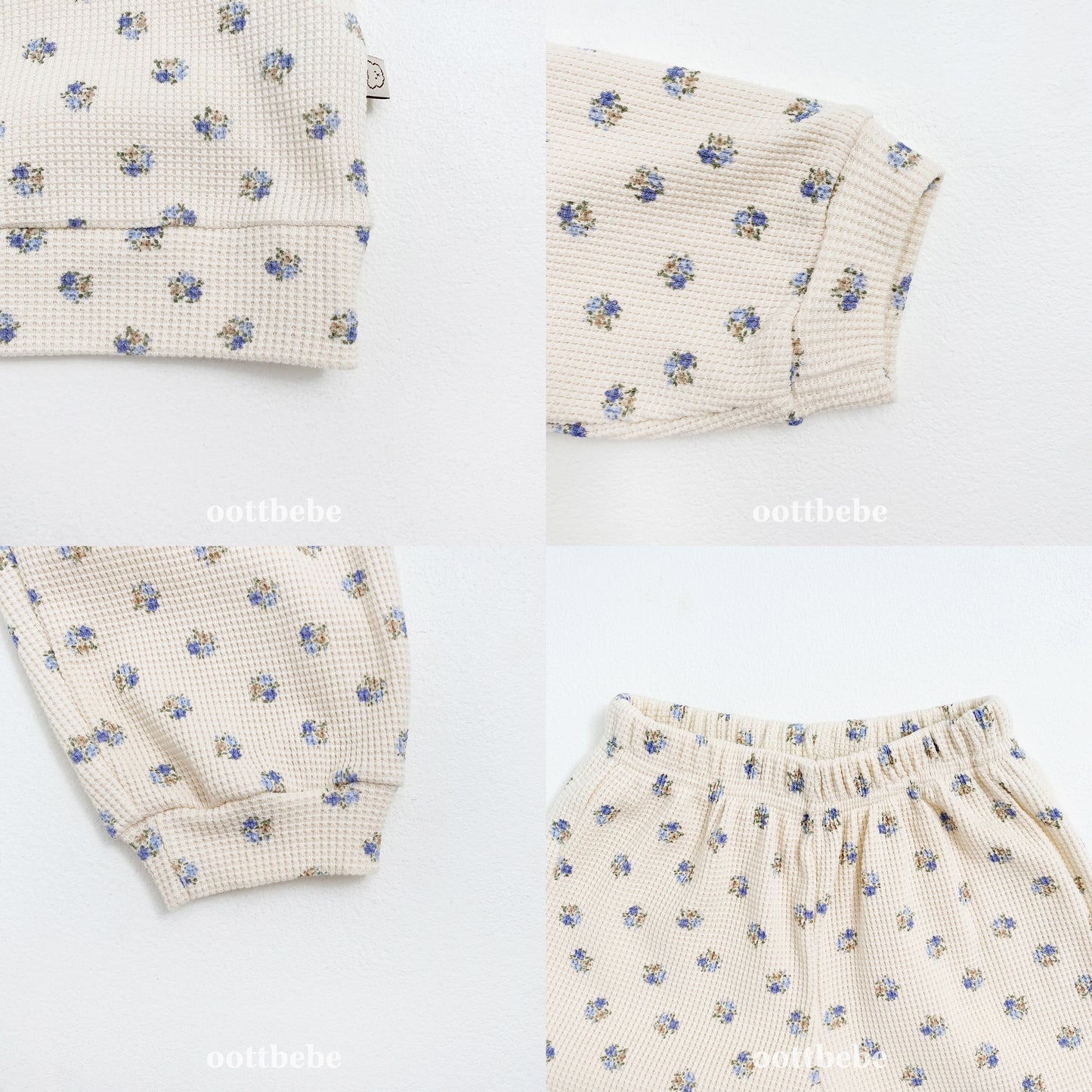 [PRE-ORDER] Sweet Waffle Anorak Top Bottom Set
