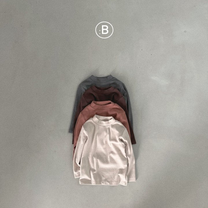 Bell Solid Turtleneck T-Shirts [Beige/S(2-3yr)]