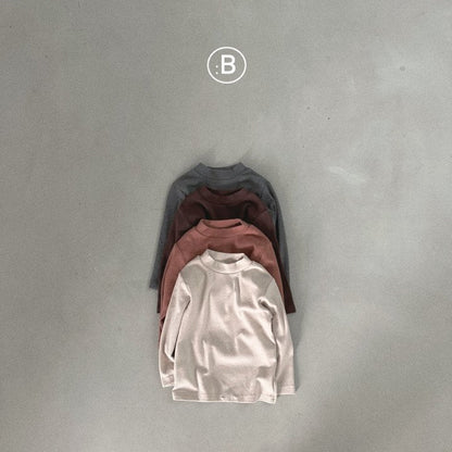 Bell Solid Turtleneck T-Shirts [Beige/S(2-3yr)]