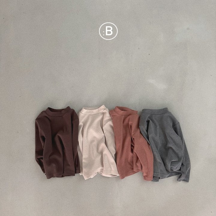 Bell Solid Turtleneck T-Shirts [Beige/S(2-3yr)]