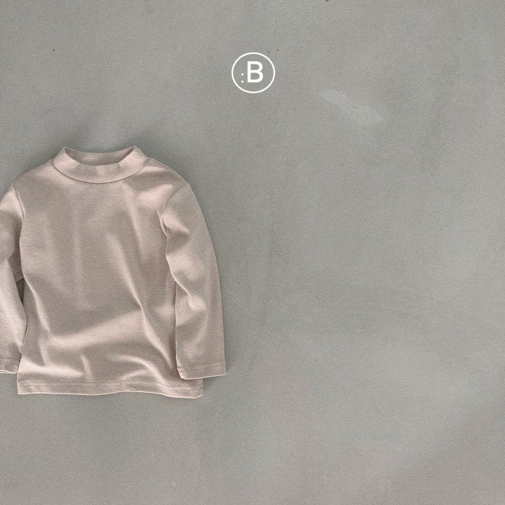 Bell Solid Turtleneck T-Shirts [Beige/S(2-3yr)]