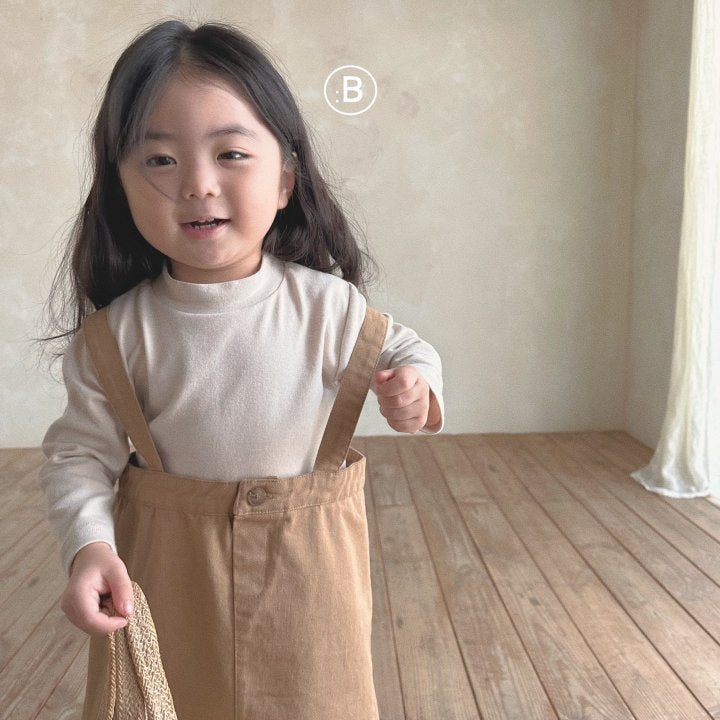 Bell Solid Turtleneck T-Shirts [Beige/S(2-3yr)]