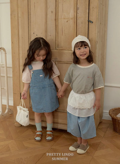 [PRE-ORDER] Denim Suspender Dress