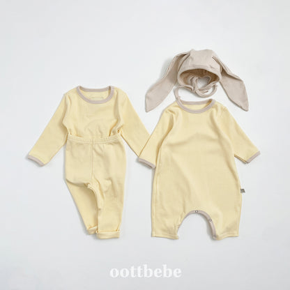 [PRE-ORDER] Butter Cream Body Suit + Bonnet Set