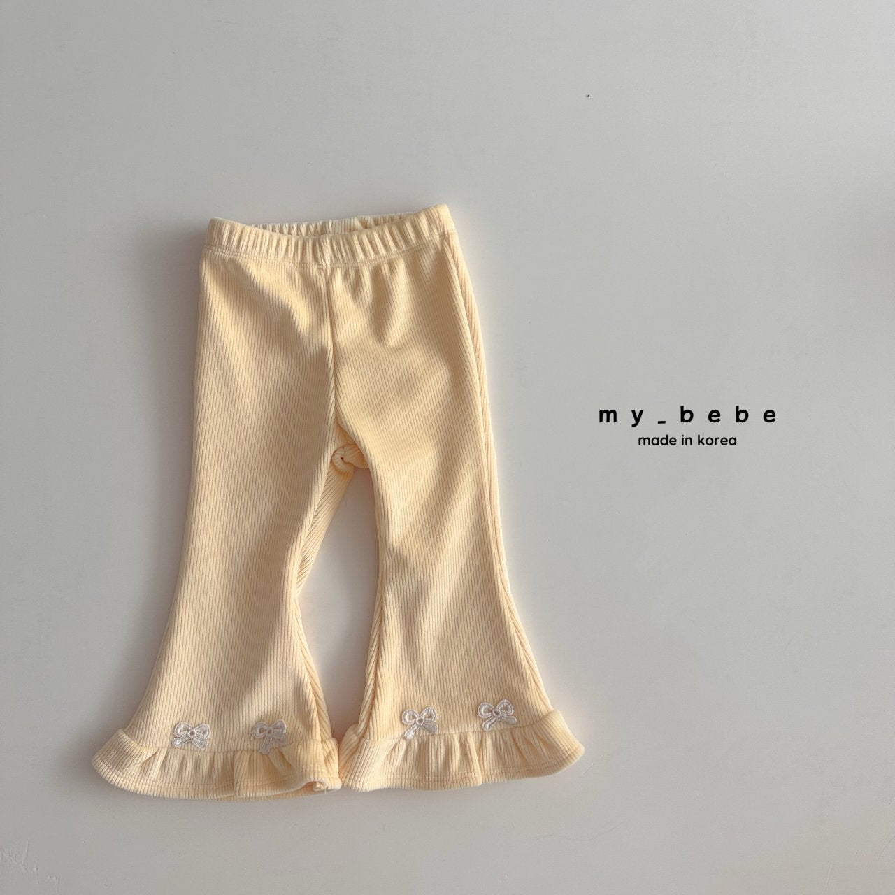 [PRE-ORDER] Velour Frill Boot-Cut Pants