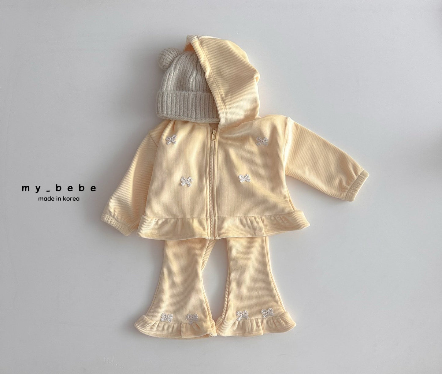 [PRE-ORDER] Velour Frill Boot-Cut Pants