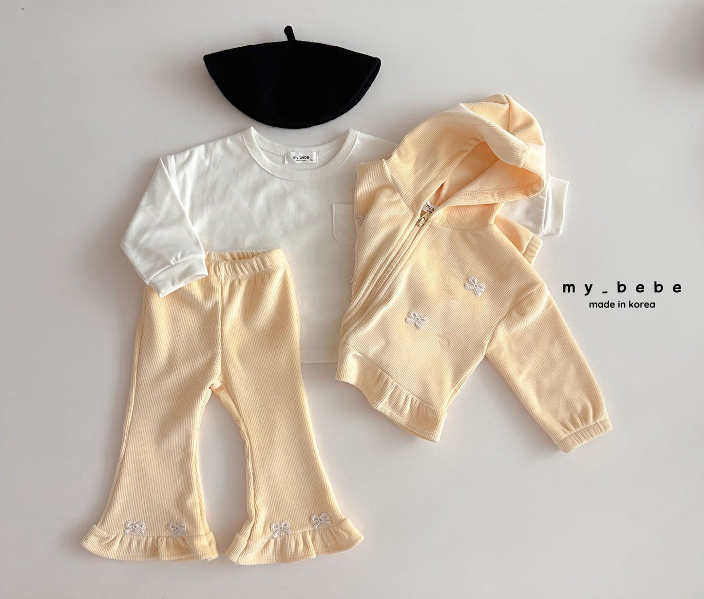 [PRE-ORDER] Velour Frill Boot-Cut Pants