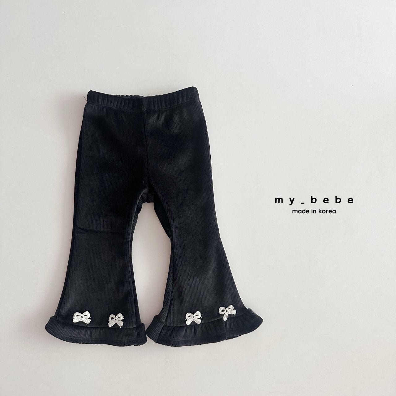 [PRE-ORDER] Velour Frill Boot-Cut Pants
