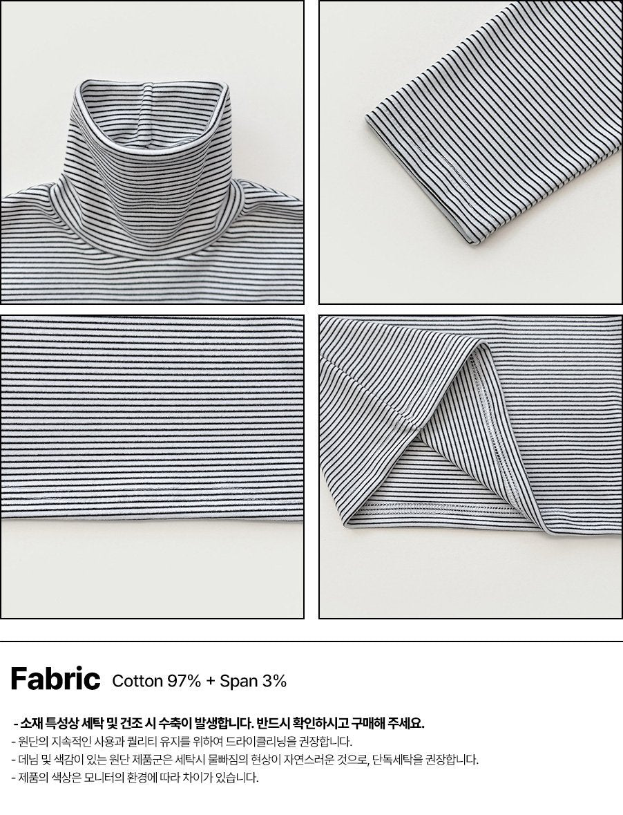 [PRE-ORDER] Small Stripe Turtleneck T-Shirts