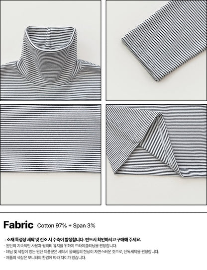 [PRE-ORDER] Small Stripe Turtleneck T-Shirts