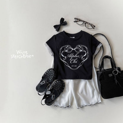 [PRE-ORDER] Ribbon Lace Shirring T-Shirts