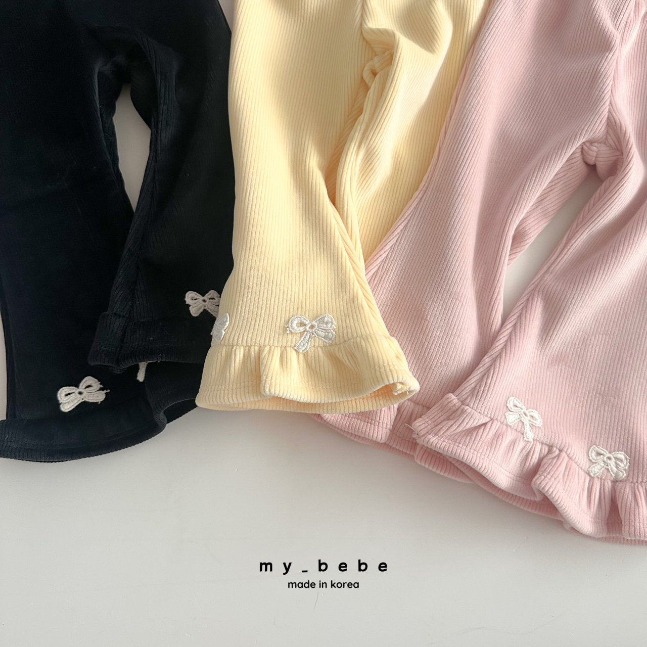 [PRE-ORDER] Velour Frill Boot-Cut Pants