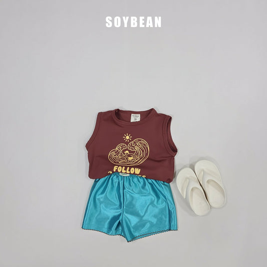 Wave Swim Top [Brown/M(3-4yr)]