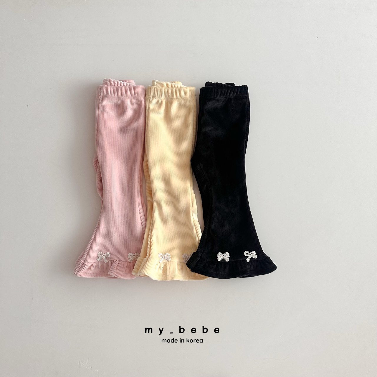 [PRE-ORDER] Velour Frill Boot-Cut Pants