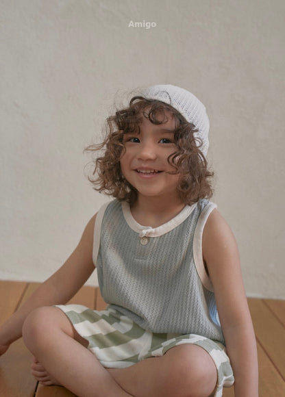 [PRE-ORDER] Rain Jacquard Sleeveless T-Shirts
