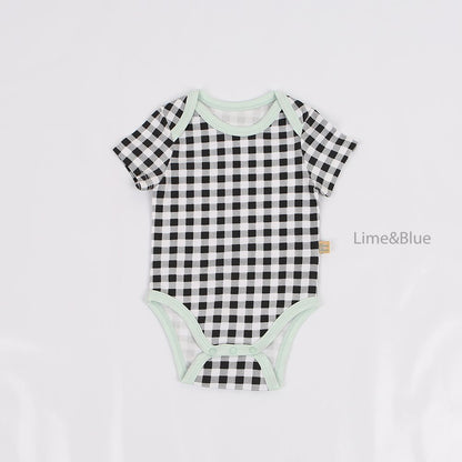 [PRE-ORDER] Summer Check Check Body Suit