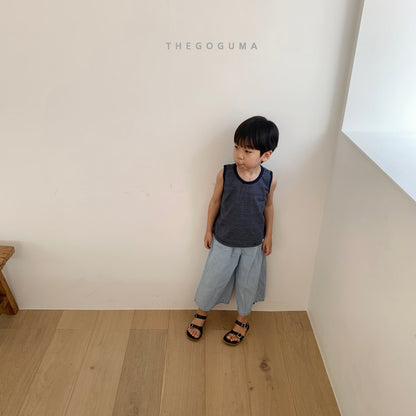 [PRE-ORDER] Petite Stripe Sleeveless T-Shirts
