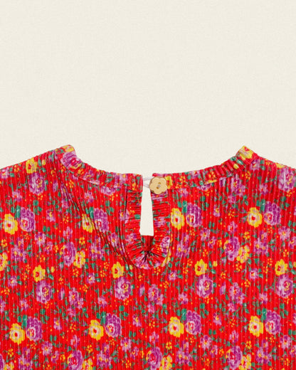 [PRE-ORDER] Flower Pleats Top Bottom Set