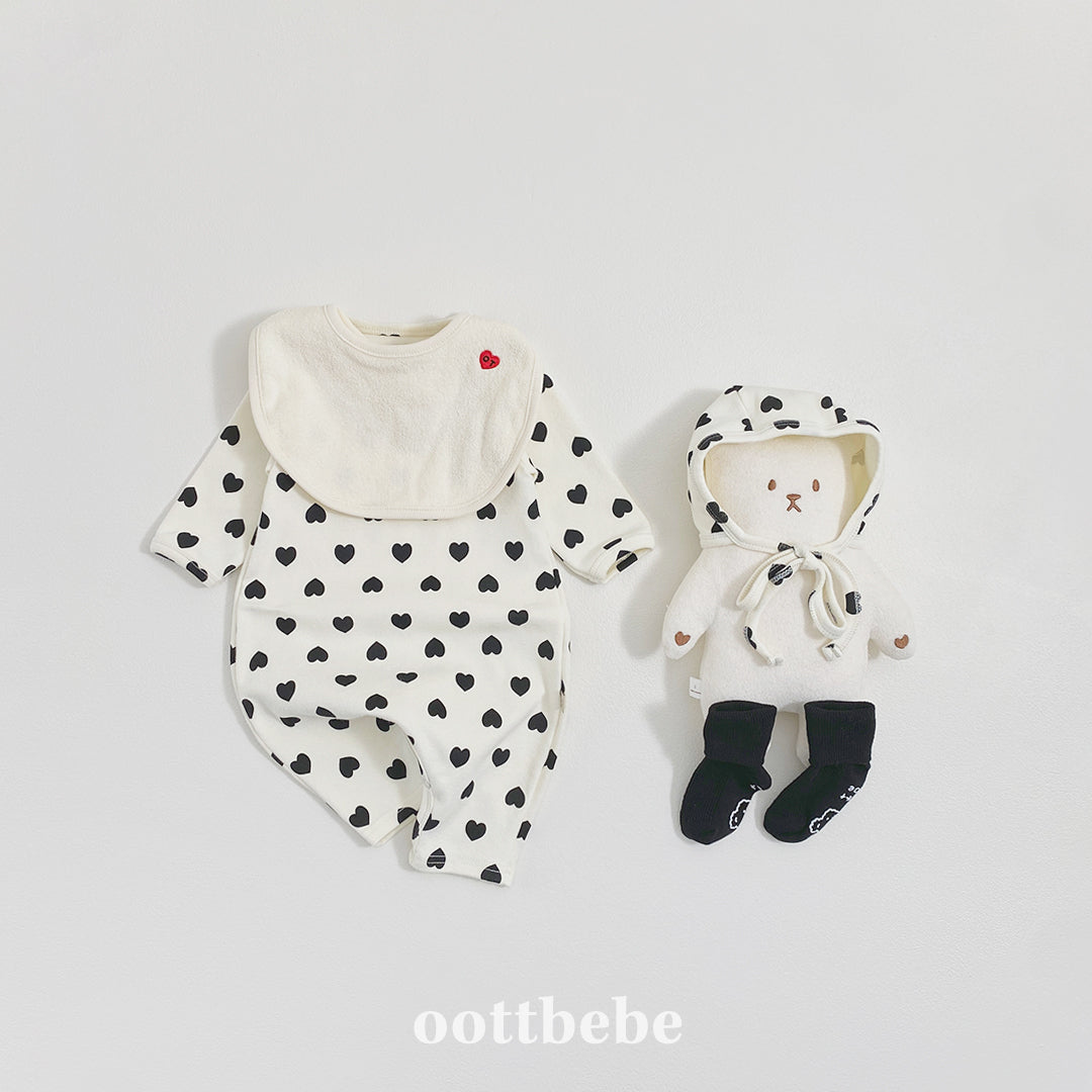 [PRE-ORDER] Heart Body Suit + Bonnet Set