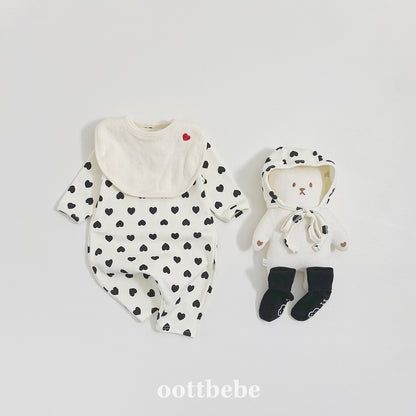 [PRE-ORDER] Heart Body Suit + Bonnet Set