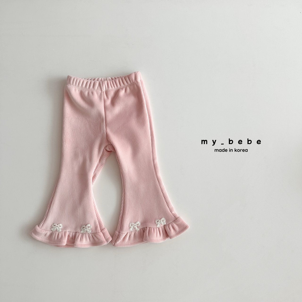 [PRE-ORDER] Velour Frill Boot-Cut Pants