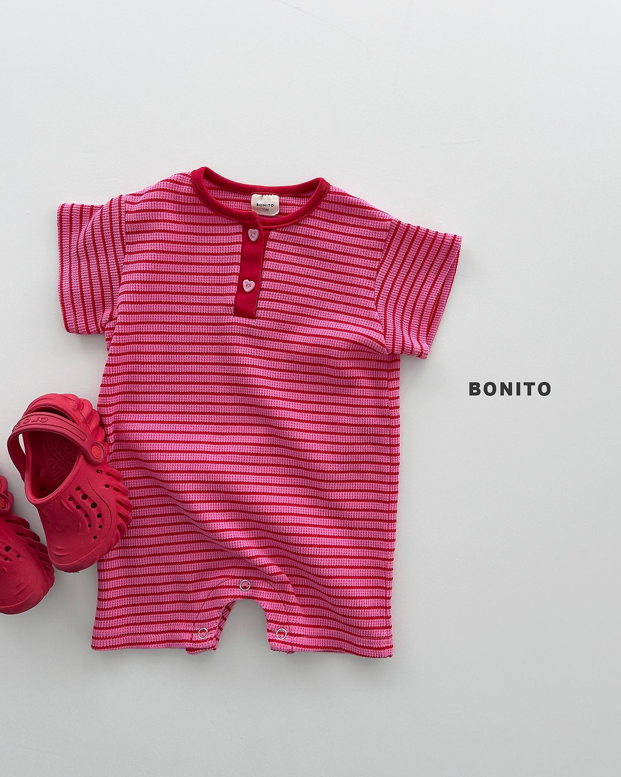 [PRE-ORDER] Summer Waffle Stripe Body Suit
