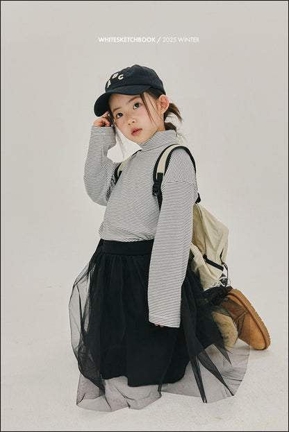 [PRE-ORDER] Small Stripe Turtleneck T-Shirts