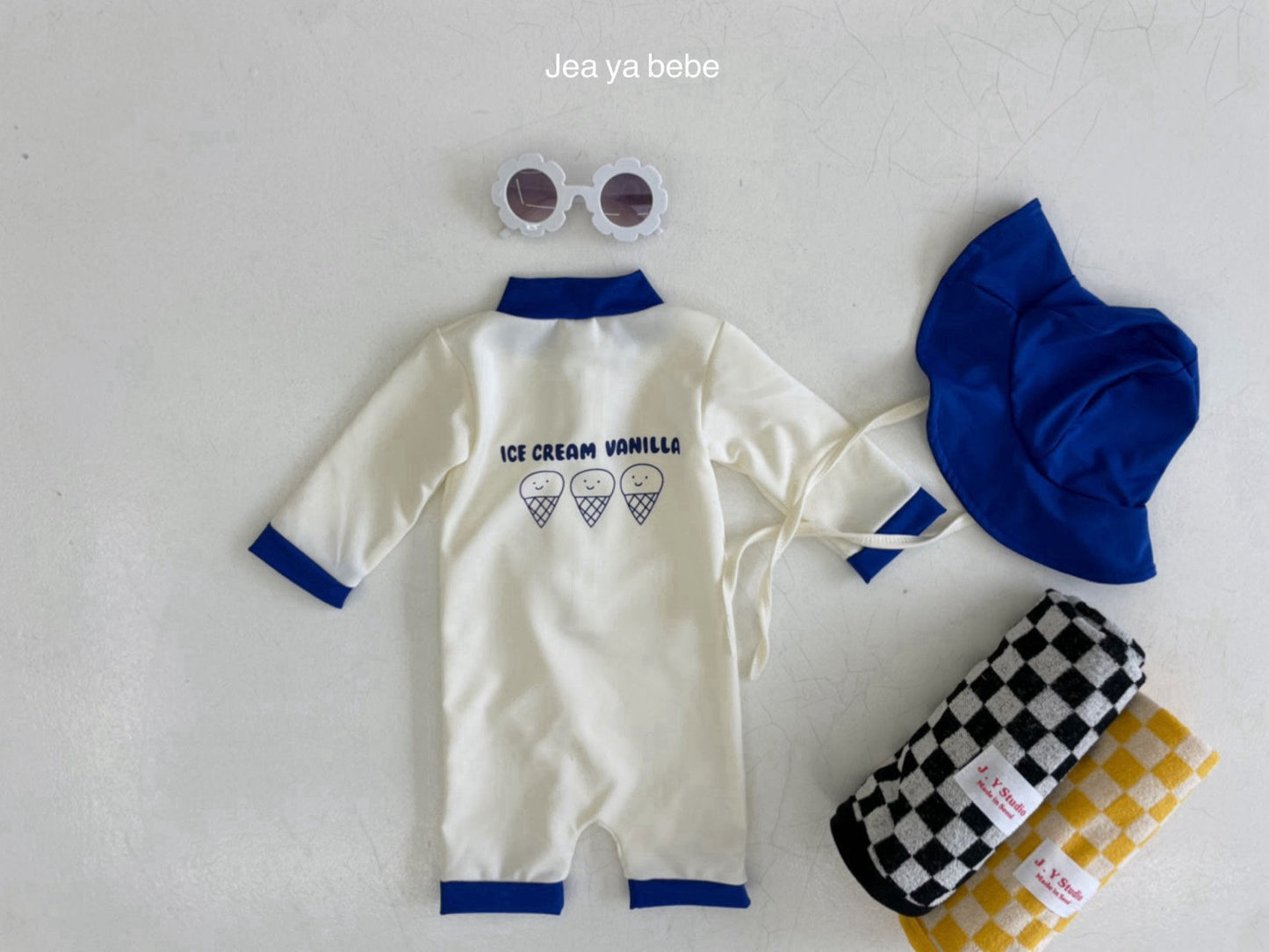 [PRE-ORDER] Vanilla Swim Suit + Hat Set