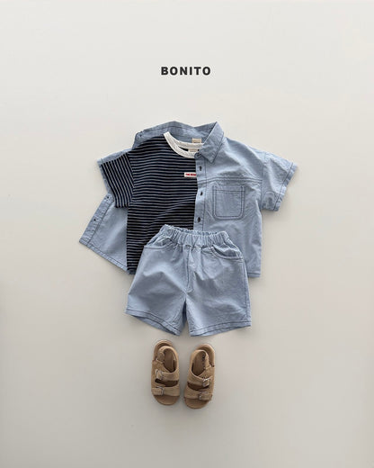 [PRE-ORDER] Two Pocket Linen Top Bottom Set
