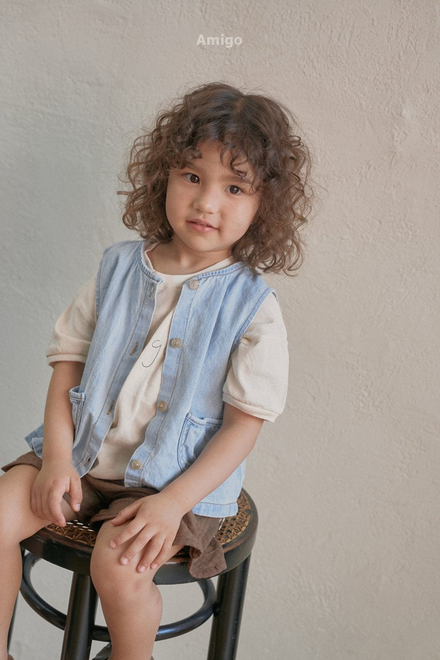 [PRE-ORDER] Round Denim Vest