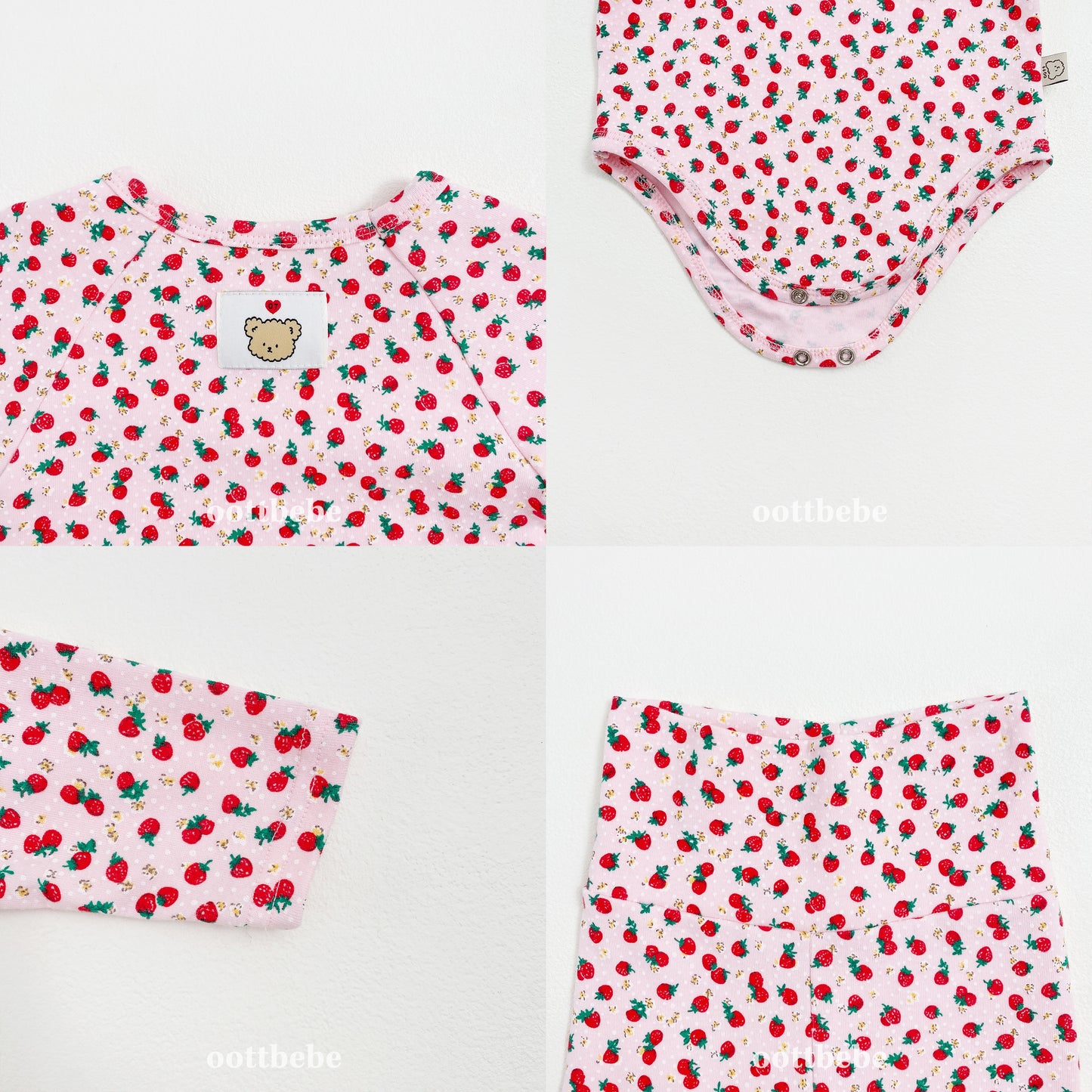 [PRE-ORDER] Strawberry Body Suit + Leggings Set