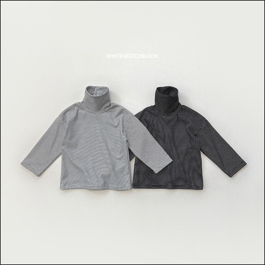 [PRE-ORDER] Small Stripe Turtleneck T-Shirts