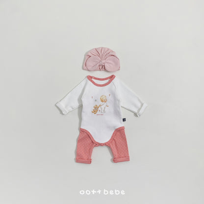 [PRE-ORDER] Custard Cream Body Suit + Leggings Set