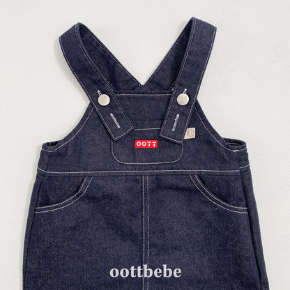 [PRE-ORDER] Denim Suspender Dress