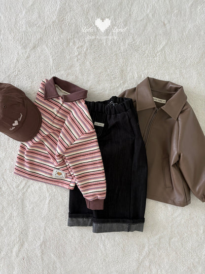 [PRE-ORDER] Pigment Stripe Collar T-Shirts