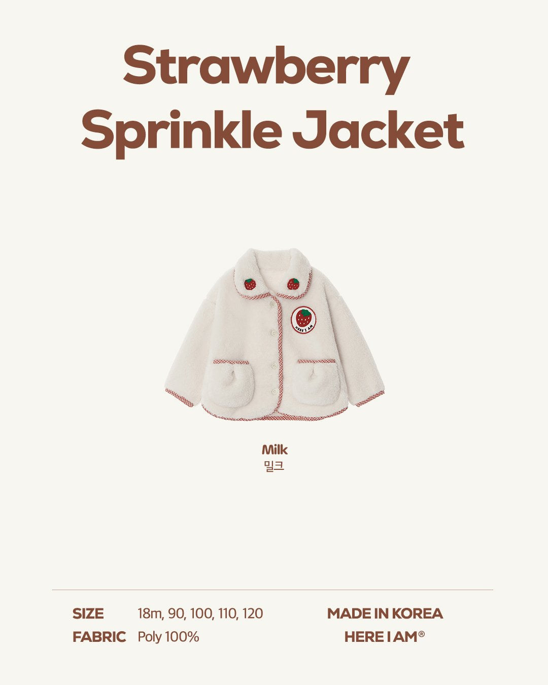 [PRE-ORDER] Strawberry Sprinkle Jacket