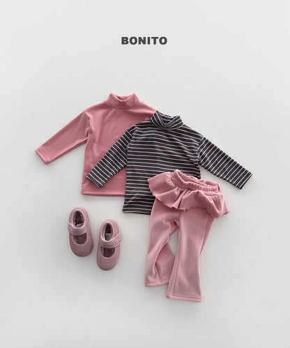 [PRE-ORDER] Velour Frill Boot-Cut Pants