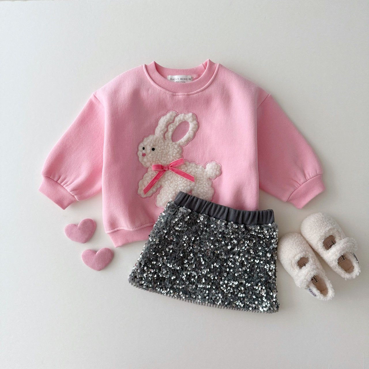 Spangles Skirts [Silver/JS(7-8yr)]
