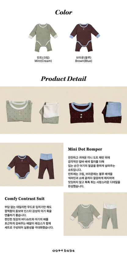 [PRE-ORDER] Shushu Dot Body Suit + Leggings Set