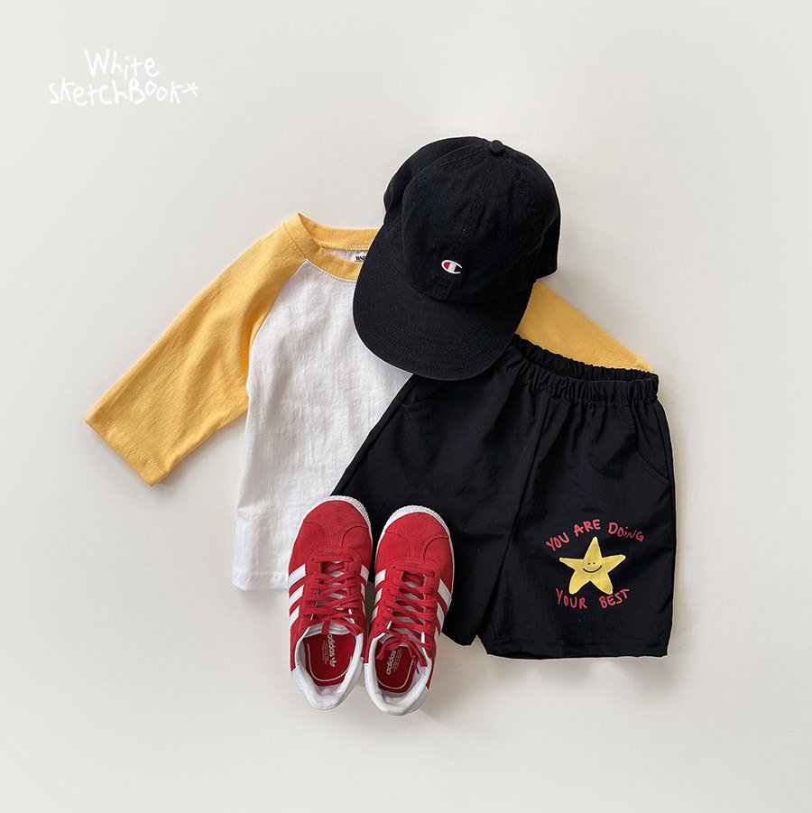 [PRE-ORDER] New Color Block Raglan 3/4 Sleeve T-Shirts