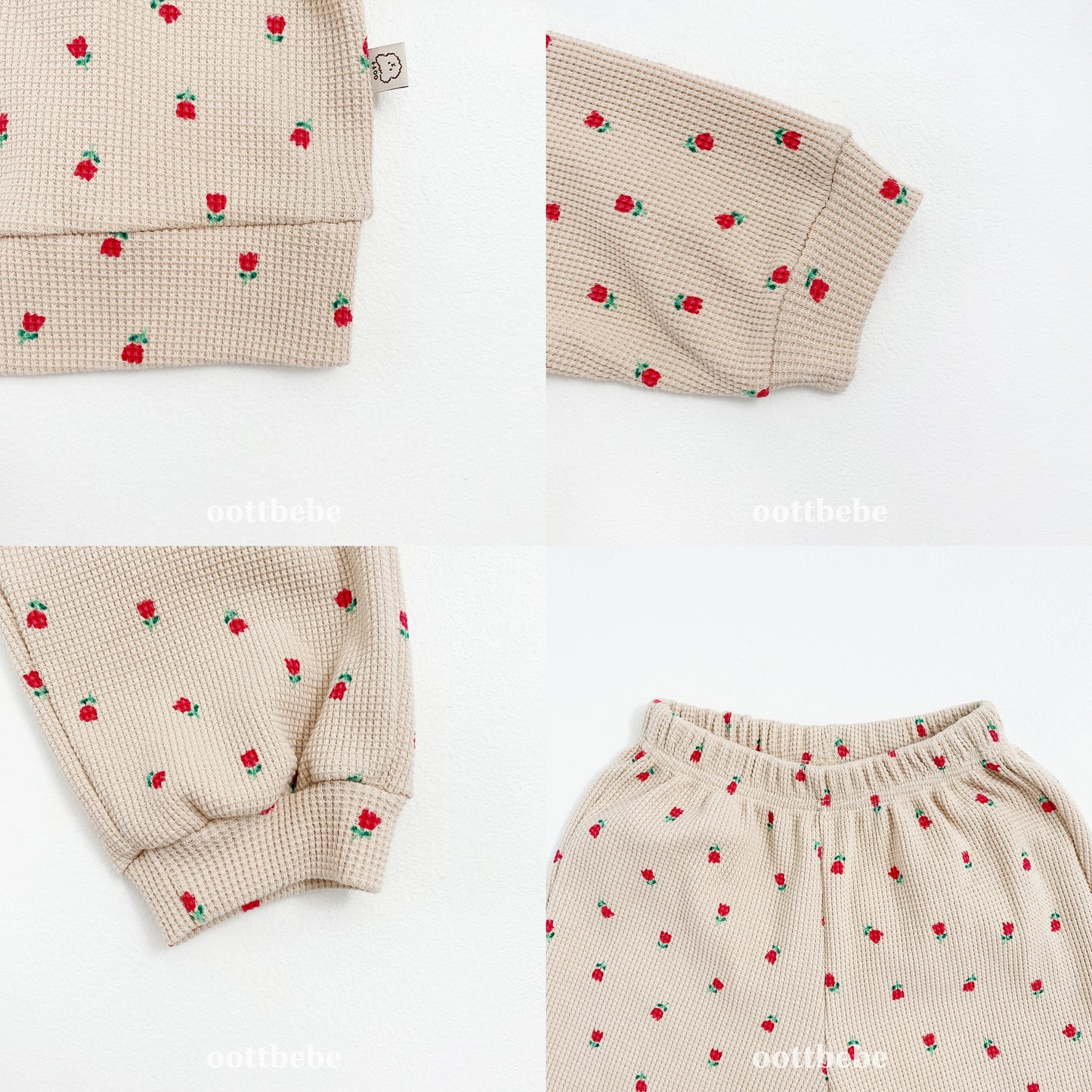 [PRE-ORDER] Sweet Waffle Anorak Top Bottom Set