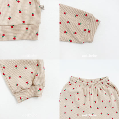 [PRE-ORDER] Sweet Waffle Anorak Top Bottom Set