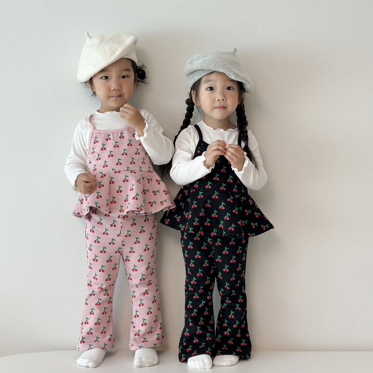 [PRE-ORDER] Cherry Ribbon Top Boot-Cut Set