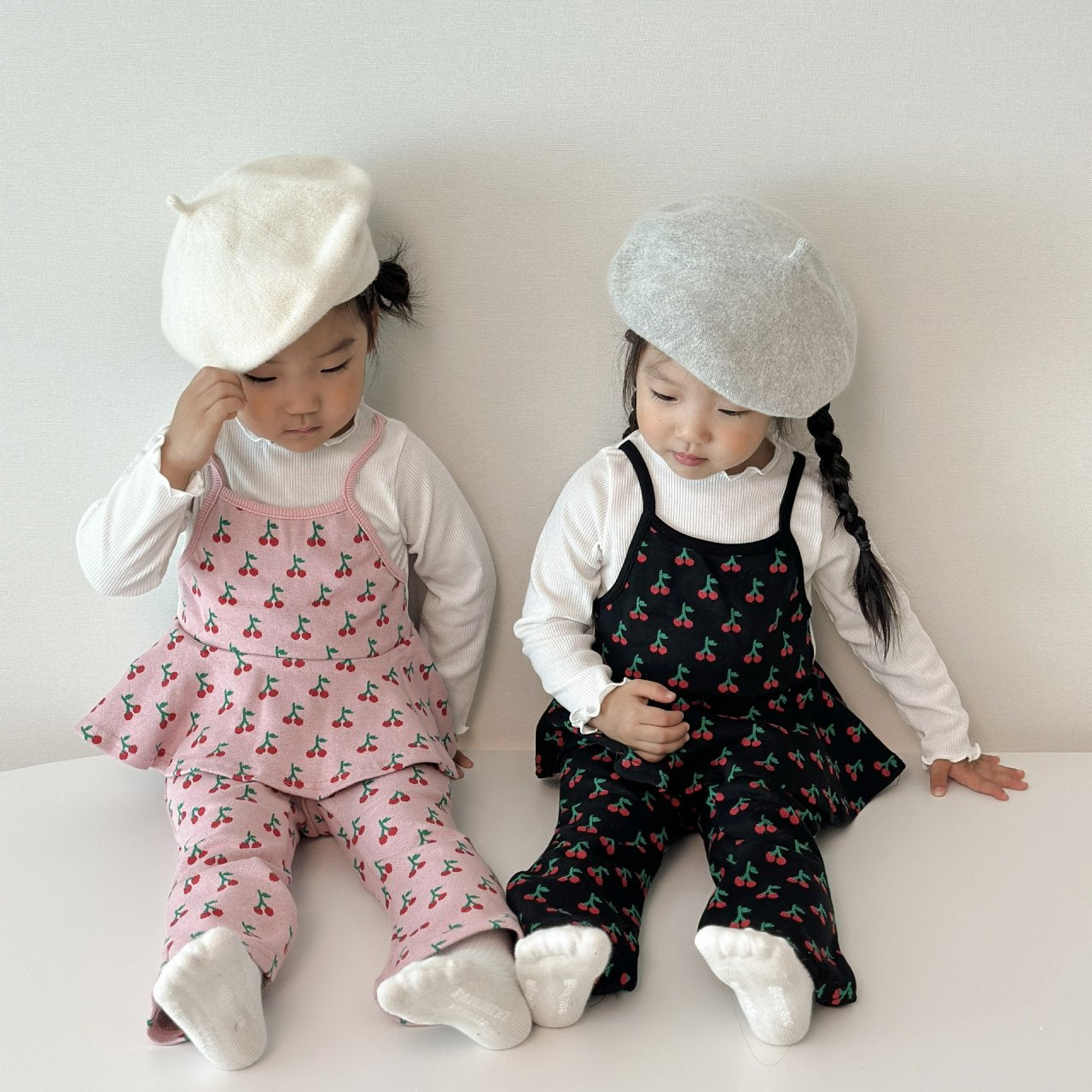 [PRE-ORDER] Cherry Ribbon Top Boot-Cut Set