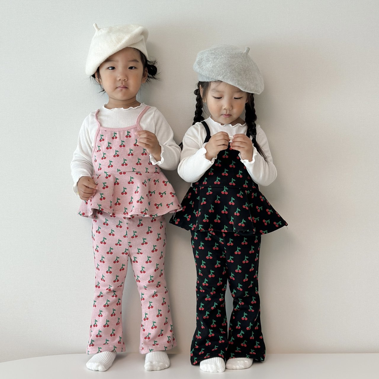 [PRE-ORDER] Cherry Ribbon Top Boot-Cut Set