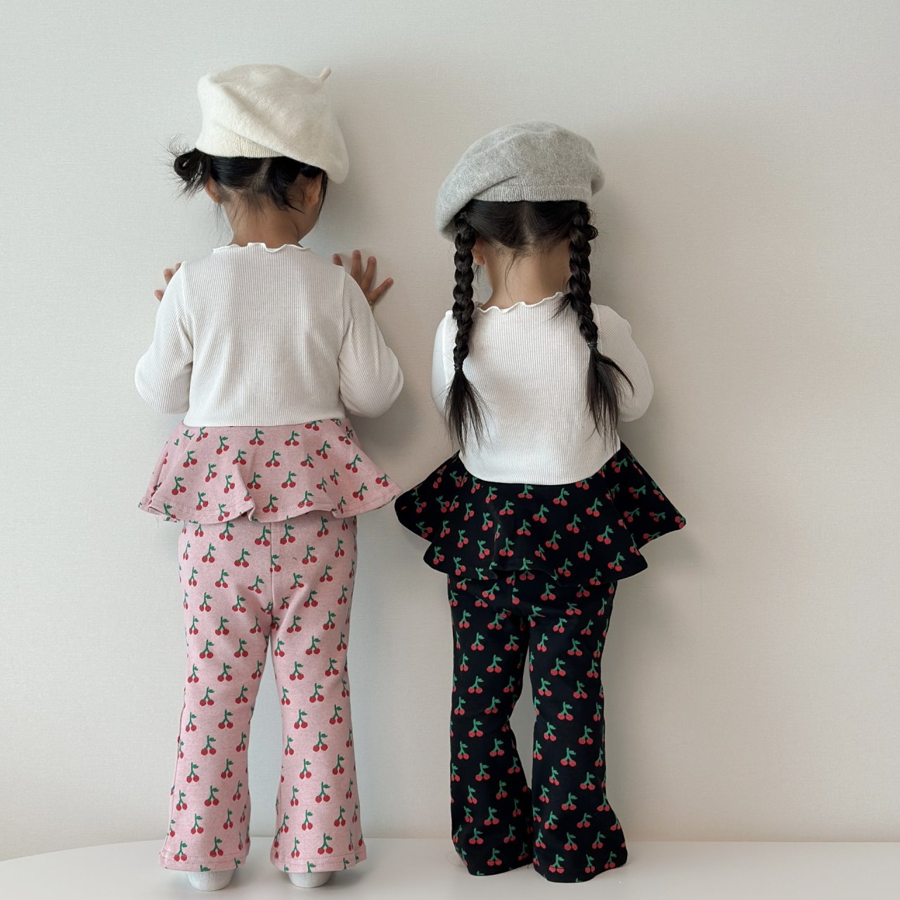 [PRE-ORDER] Cherry Ribbon Top Boot-Cut Set