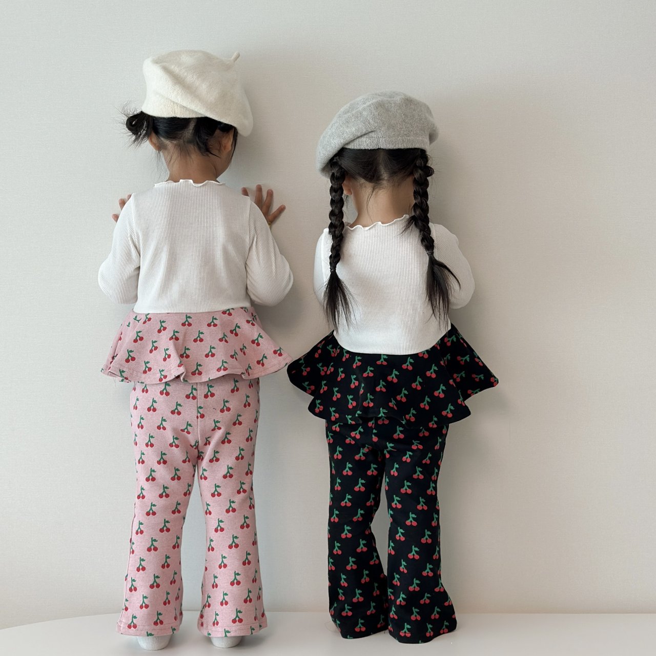 [PRE-ORDER] Cherry Ribbon Top Boot-Cut Set